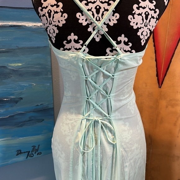 🍈Renato Nucci Paris, Stunning Corseted Back Maxi Dress,Amazing Full Bottom, 6 - Picture 4 of 16